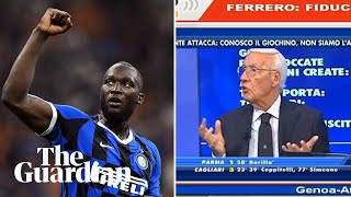 Italian football pundit sacked after racist remarks about Romelu Lukaku [upl. by Tteltrab]