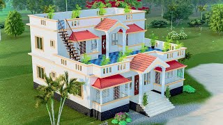 ২ তলা বাড়ির ডিজাইন ।দোতালা বাড়ির ডিজাইন। Duplex House Design [upl. by Elisabeth945]