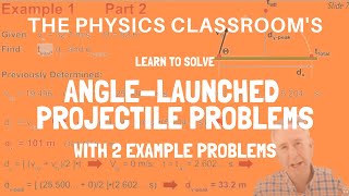 Solving AngleLaunched Projectile Problems [upl. by Woodcock]