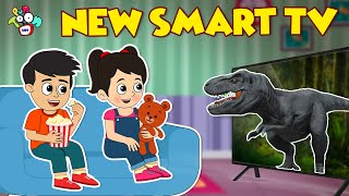 नई TV  New Smart TV  Hindi Stories  Hindi Cartoon  हिंदी कार्टून  Puntoon Kids [upl. by Garate]