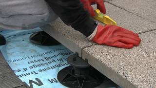 How To Install Paving Slabs Using Paving Pedestals [upl. by Anyg790]