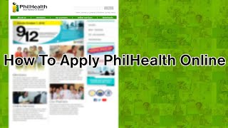 How To Apply PhilHealth Online [upl. by Honna]