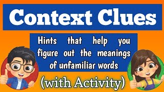 Context Clues with Activity [upl. by Beaner]