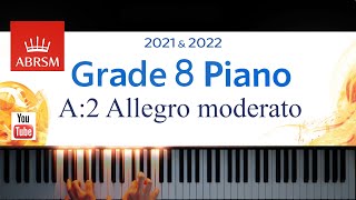 ABRSM 20212022 Grade 8 A2 Allegro moderato  J Haydn Piano exam piece [upl. by Rahman]