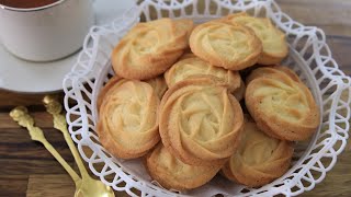 Butter Cookies Recipe  How to Make Butter cookies [upl. by Akitahs]