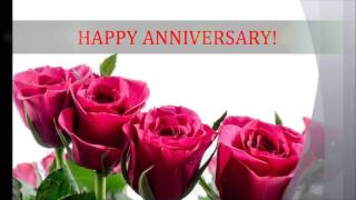 HAPPY ANNIVERSARY to free Greeting ECard wedding song poem lyric words text like Happy Birthday [upl. by Bible]