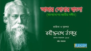 Amar Sonar Bangla  Bangladesh National Anthem  Lyrical Video [upl. by Llekcir]