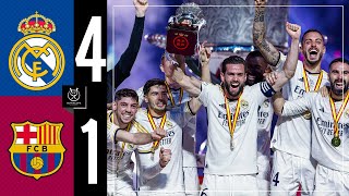 Real Madrid 41 FC Barcelona  HIGHLIGHTS  Spanish Super Cup final [upl. by Arber731]