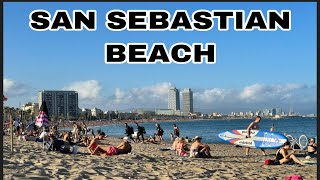 BEST BEACHES IN SPAIN  SAN SEBASTIAN BEACH  HOT AFTERNOON  Roma Official [upl. by Idel]