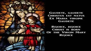 Gaudete Christus est natus  Christmas Carol with lyrics [upl. by Tongue]