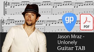 Jason Mraz  Unlonely Guitar Tabs TABS [upl. by Brinkema]