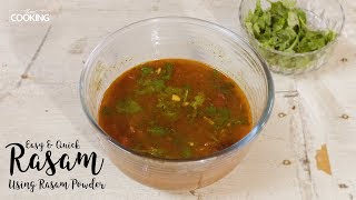 Easy amp Quick Rasam using rasam powder  Home Cooking [upl. by Erehpotsirhc]