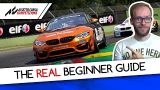 The Real Beginner Guide To Sim Racing in Assetto Corsa Competizione Getting Started amp First Laps [upl. by Shurwood]