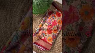 Flowers print sarees [upl. by Noxid]