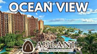 Disneys Aulani 2 Bedroom Villa Tour  Ocean View Resort Room [upl. by Ahsekam]