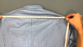 How To Take Shirt Measurements [upl. by Alorac]