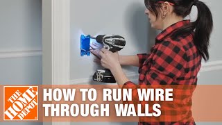 How to RunFish Electrical Wire Through Walls amp Ceilings  The Home Depot [upl. by Halette278]