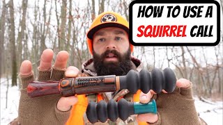 HOW TO USE A SQUIRREL CALL  Squirrel Hunting Tips [upl. by Gschu]