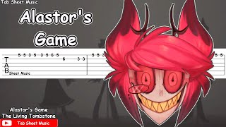 The Living Tombstone  Alastors Game Hazbin Hotel Song Guitar Tutorial [upl. by Amalle]