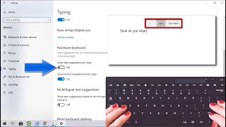 How to Enable Auto Text Suggestion When Typing on Windows 10 [upl. by Eitisahc]