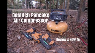 Bostitch Pancake Air Compressor  Review amp How To [upl. by Carpenter]