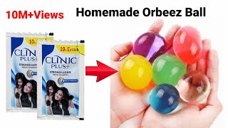 How to make orbeez with balloons and shampooDIY colourful waterballsEasy WaterBalls Making Athome [upl. by Sivatnod]