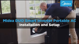 Midea DUO Smart Inverter Portable AC Installation Overview [upl. by Lynnelle]