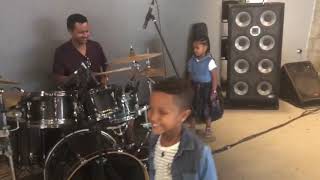 Teddy Afro with the Drum  Family Time [upl. by Alethea]