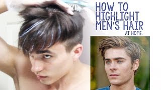 How to Highlight Mens Hair at Home [upl. by Tinaret816]