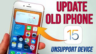 How to Update iPhone 6 to iOS 15  Install iOS 15 Unsupported iPhone 65s [upl. by Lucey750]