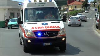 Alarmfahrten Ambulanza Ambulance Rettungswagen CROCE BIANCA IMPERIA CROCE ROSSA ITALIANA [upl. by Hobbs765]