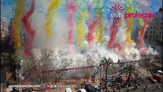 Fallas Valencia 2019 Mascletà Domingo 17 de Marzo 2019 Pirotecnia Vulcano [upl. by Ezar]