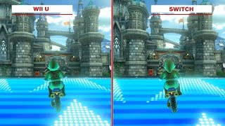 Mario Kart 8 Deluxe Graphics Comparison  Wii U vs Switch [upl. by Lenka]