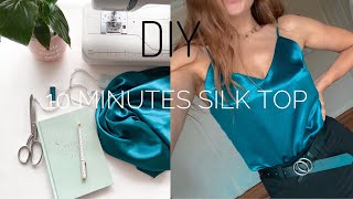 DIY Easy Silk Slip Top  Top With Straps  PDF Pattern [upl. by Ainad560]