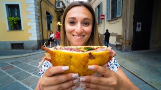 ITALIAN STREET FOOD in MILAN 🇮🇹 1 Panzerotti Panini and Tiramisu in Milano Italy [upl. by Eciryt230]