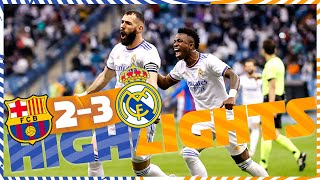 HIGHLIGHTS  FC Barcelona 23 Real Madrid  El Clásico [upl. by Mauldon531]