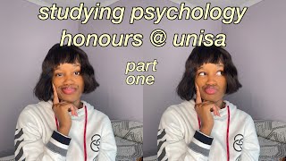 Studying Your Honours in Counselling Psychology At UNISA Part One  Module Breakdowns [upl. by Ahsieyt]