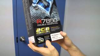 XFX Radeon HD 7850 Double D 2GB Gaming Video Card Unboxing amp First Look Linus Tech Tips [upl. by Randolf856]