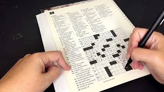 ASMR  🗞️ Monday Crossword puzzle 🖊️ [upl. by Kappel]