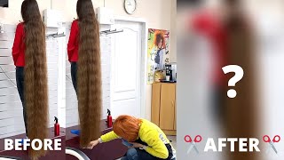 RealRapunzels  Trimming Floor Length Hair preview [upl. by Haleehs]