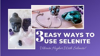 HOW TO USE SELENITE CRYSTAL  CRYSTALS FOR BEGINNERS  Cleanse Your Aura amp Absorb Negative Energy [upl. by Lieno756]