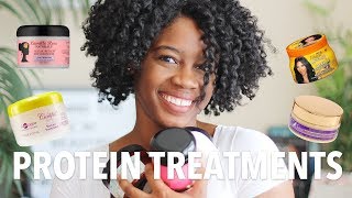 Protein Treatments that SAVED MY NATURAL HAIR Light to Strong [upl. by Ahsilam]