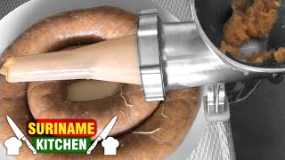 Worst Recept Kippen Worst Surinaams  Sausage Recipe Chicken Sausage Surinamese  Suriname Kitchen [upl. by Otrebcire860]