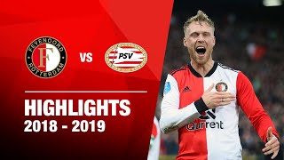 Highlights  Feyenoord  PSV  Eredivisie 20182019 [upl. by Dougall]