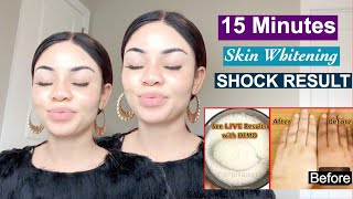 15 Minutes Instant Skin Whitening  DIY Home Remedy SHOCKING RESULT  Foaming Facial Bleach [upl. by Enaelem]