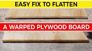 How to Flatten Warped or Bent Plywood 📏 [upl. by Magdala755]