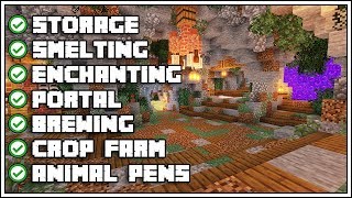 Minecraft Ultimate Cave Base Tutorial How To Build [upl. by Kruger521]