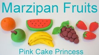 Marzipan Recipe  How to Make Marzipan Fruits by Pink Cake Princess [upl. by Ellenrad743]