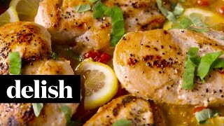 Lemon Butter Chicken  Delish [upl. by Marmawke]