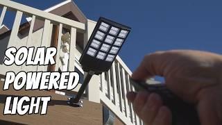 Easy to install solar powered street light Bright and easy setup [upl. by Atwood14]